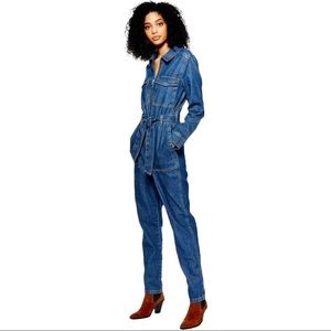 Topshop denim  boiler suit coveralls